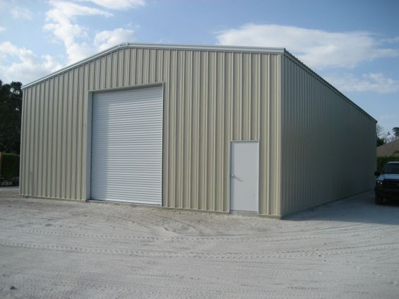 storage building made of prefabricated steel