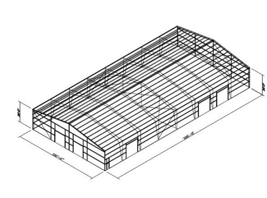100x200 metal building kit building plans