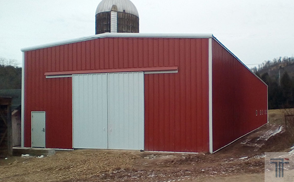 40x125x20 Farm Storage Building in Pennsylvania