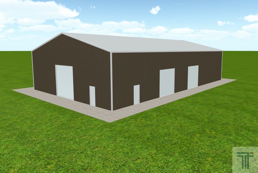 Our 60x120x20 steel buildings are popular for shops w/ living quarters