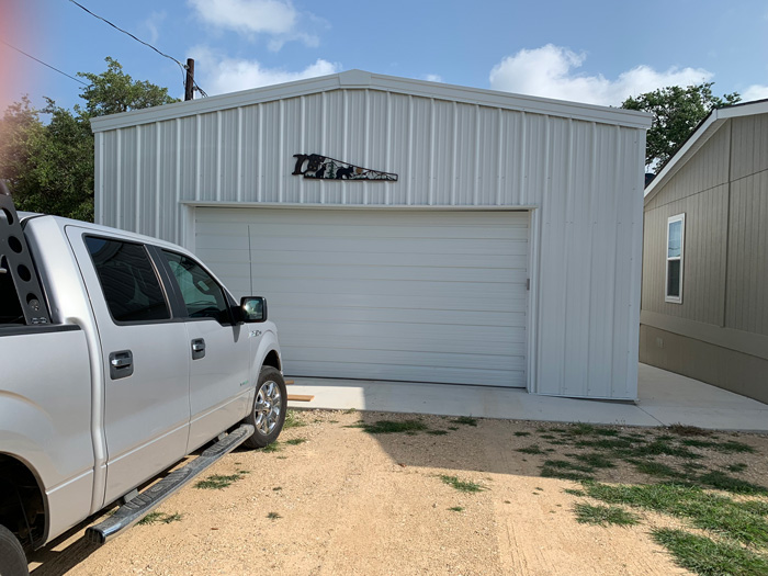 25x30x12 Metal Garage in Texas