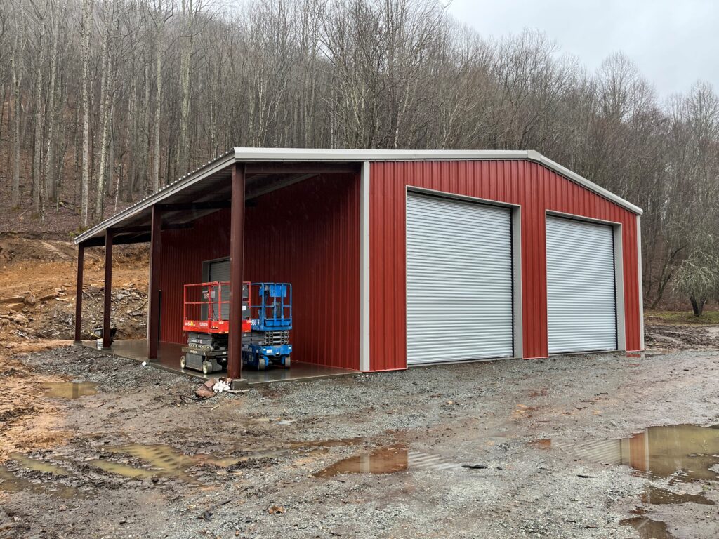 40x54x16 Steel ShopRV Storage in North Carolina
